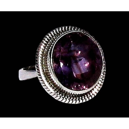 Indian silver jewelry - Indian Amethyst Ring,Indian rings