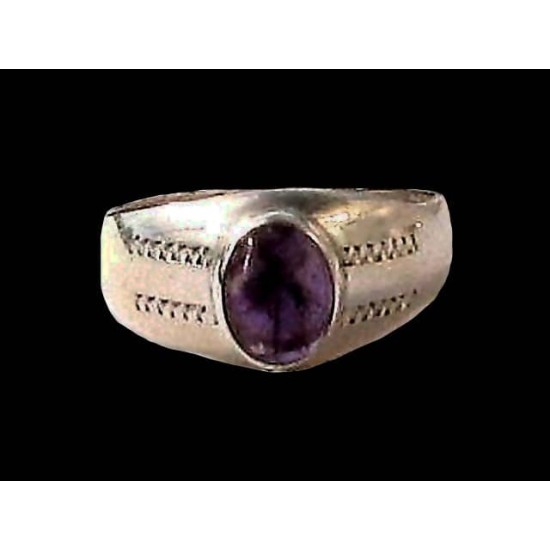 Indian silver jewelry - Indian Amethyst Ring,Indian rings