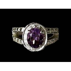Indian silver jewelry - Indian Amethyst Ring Indian silver jewelry - Indian Amethyst Ring