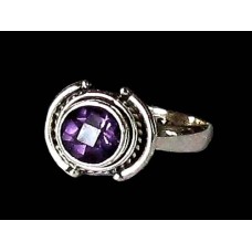 Indian silver jewelry - Indian Amethyst Ring Indian silver jewelry - Indian Amethyst Ring