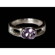 Indian silver jewelry - Indian Amethyst Ring