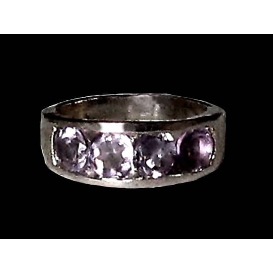 Indian silver jewelry - Indian Amethyst Ring,Indian rings