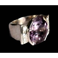 Indian silver jewelry - Indian Amethyst Ring