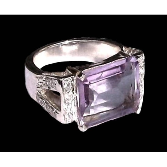 Indian silver jewelry - Indian Amethyst Ring,Indian rings