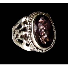 Bijoux indiens - Bague indienne Améthyste Bijoux indiens - Bague indienne Améthyste