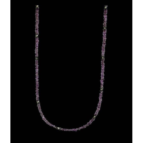 Indian silver - Creation Amethyst Necklace,Silver necklaces and stones