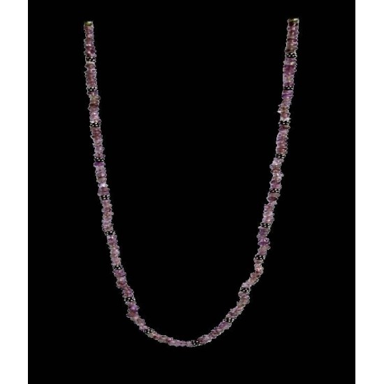 Indian silver - Creation Amethyst Necklace,Silver necklaces and stones