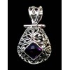 Indian silver jewellery - Indian Amethyst Pendant