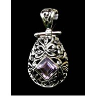 Indian silver jewellery - Indian Amethyst Pendant
