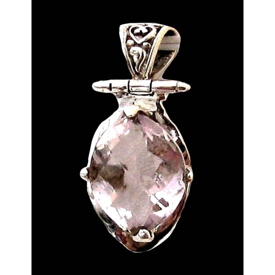 Indian silver jewellery - Indian Amethyst Pendant,Indian pendants