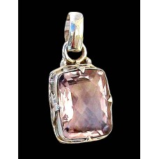 Bijoux indiens argent - Pendentif indien Améthyste Bijoux indiens argent - Pendentif indien Améthyste