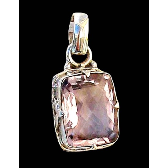 Indian silver jewellery - Indian Amethyst Pendant,Indian pendants