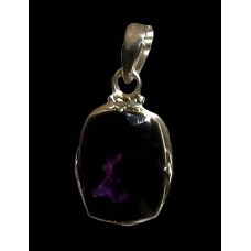 Bijoux indiens argent - Pendentif indien Améthyste Bijoux indiens argent - Pendentif indien Améthyste