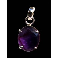 Indian silver jewellery - Indian Amethyst Pendant
