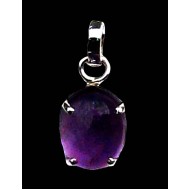 Bijoux indiens argent - Pendentif indien Améthyste