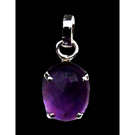 Indian silver jewellery - Indian Amethyst Pendant,Indian pendants