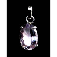 Bijoux indiens argent - Pendentif indien Améthyste