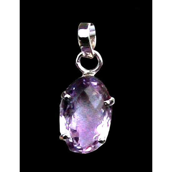 Indian silver jewellery - Indian Amethyst Pendant,Indian pendants