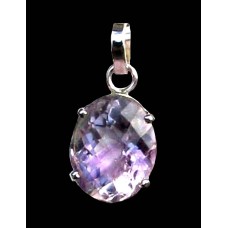 Bijoux indiens argent - Pendentif indien Améthyste Bijoux indiens argent - Pendentif indien Améthyste