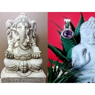 Indian silver jewellery - Indian Amethyst Pendant