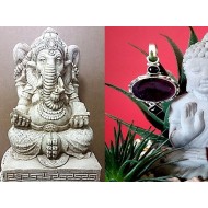 Indian silver jewellery - Indian Amethyst Pendant