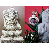 Indian silver jewellery - Indian Amethyst Pendant