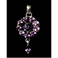 Indian silver jewellery - Indian Amethyst Pendant