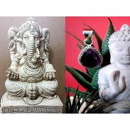 Indian silver jewellery - Indian Amethyst Pendant