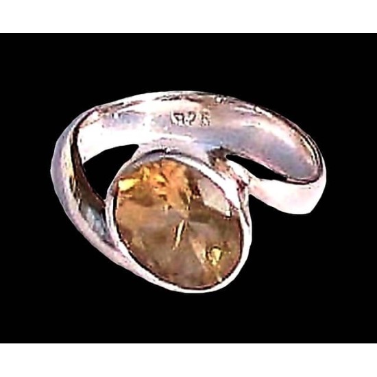 Indian silver jewellery - Indian Citrine Ring,Indian rings