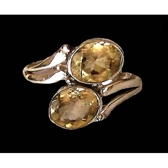 Indian silver jewellery - Indian Citrine Ring,Indian rings