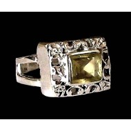 Indian silver jewellery - Indian Citrine Ring
