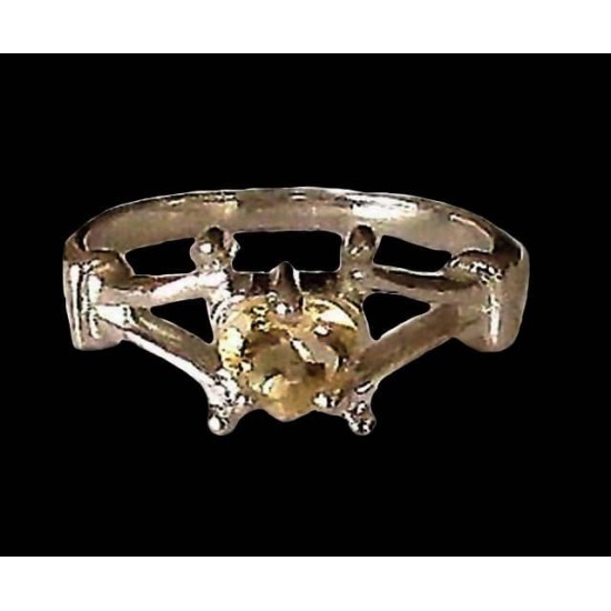 Indian silver jewellery - Indian Citrine Ring,Indian rings