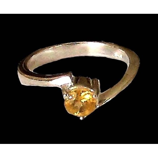 Bague Citrine - Bague indienne - Bijoux indiens,Bagues indiennes