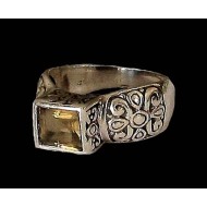 Indian silver jewellery - Indian Citrine Ring