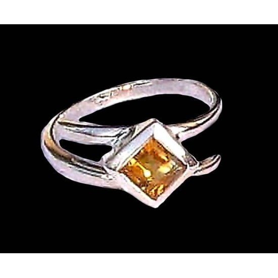 Indian silver jewellery - Indian Citrine Ring,Indian rings