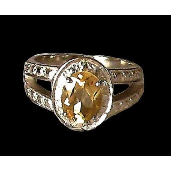 Indian silver jewellery - Indian Citrine Ring,Indian rings