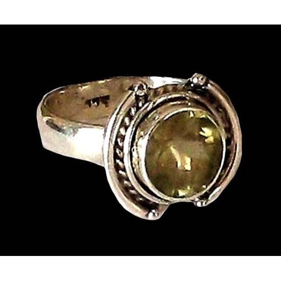 Indian silver jewellery - Indian Citrine Ring,Indian rings