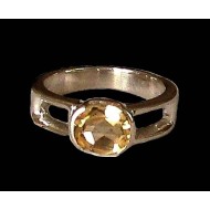 Indian silver jewellery - Indian Citrine Ring