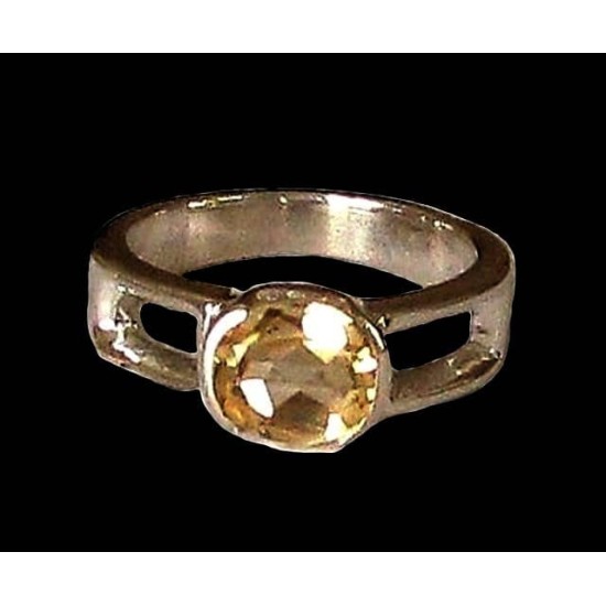 Bague Citrine - Bague indienne - Bijoux indiens,Bagues indiennes