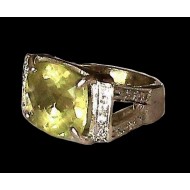 Indian silver jewellery - Indian Citrine Ring