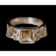 Indian silver jewellery - Indian Citrine Ring