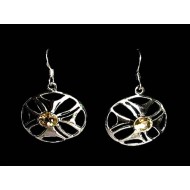 Indian silver jewellery - Indian Earrings Citrine