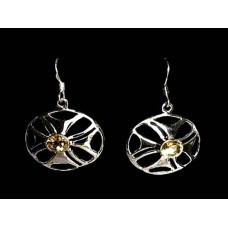 Boucles d'oreilles indiennes Citrine - Bijoux indiens Boucles d'oreilles indiennes Citrine - Bijoux indiens
