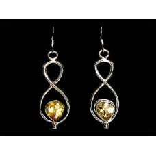 Boucles d'oreilles indiennes Citrine - Bijoux indiens Boucles d'oreilles indiennes Citrine - Bijoux indiens