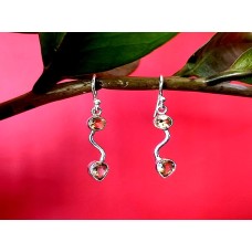 Bijoux argent citrine - Boucles d'oreilles indiennes Bijoux argent citrine - Boucles d'oreilles indiennes