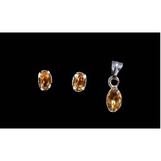 Parure Citrine - Parure indienne - Bijoux indiens Parure Citrine - Parure indienne - Bijoux indiens