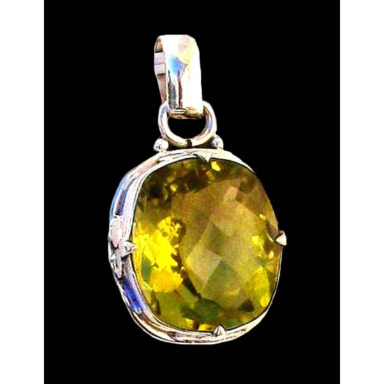 Pendentif Citrine - Pendentif indien - Bijoux indiens,Pendentifs indiens