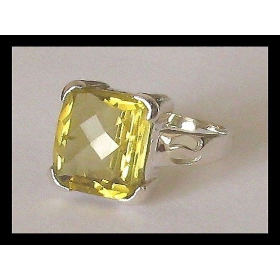 Indian silver jewellery - Indian Citrine Ring,Indian rings