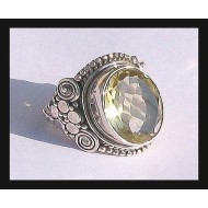 Indian silver jewellery - Indian Citrine Ring