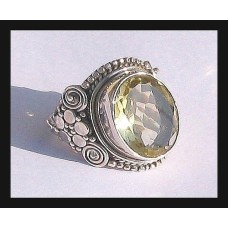 Bague Citrine - Bague indienne - Bijoux indiens Bague Citrine - Bague indienne - Bijoux indiens